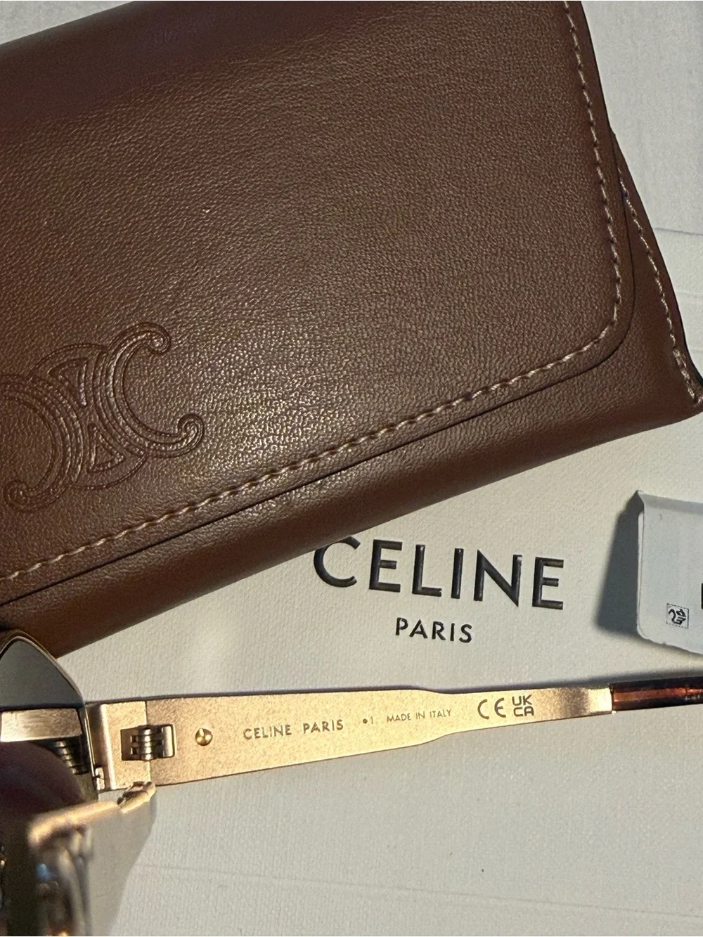 Celine Rose Gold/ Smoke Geometric Sunglasses